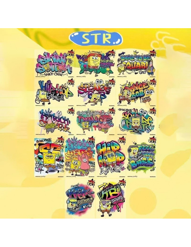 Display Bob l'éponge Série 1 - 10 Yuans - Boite de 10 boosters