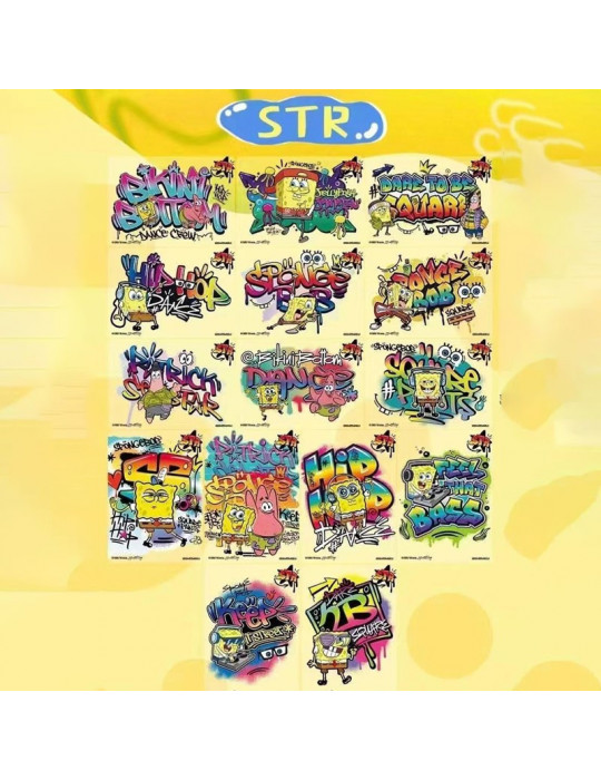 Display Bob l'éponge Série 1 - 10 Yuans - Boite de 10 boosters