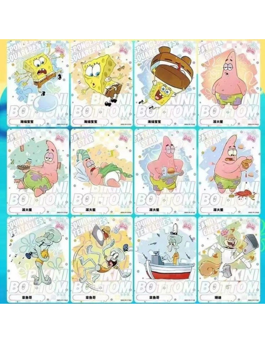 Display Bob l'éponge Série 1 - 10 Yuans - Boite de 10 boosters