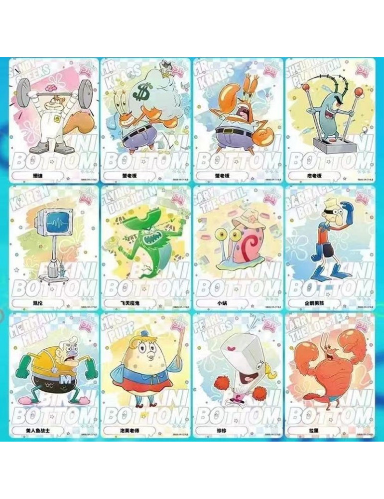 Display Bob l'éponge Série 1 - 10 Yuans - Boite de 10 boosters