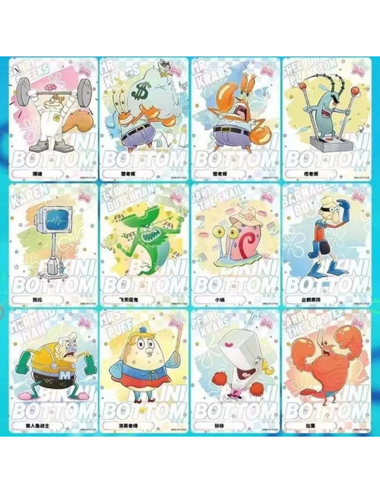 Display Bob l'éponge Série 1 - 10 Yuans - Boite de 10 boosters