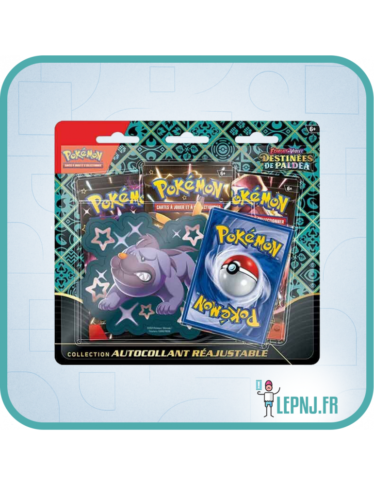Tripack Pokémon Ecarlate et Violet Ev4.5 Destinées de Paldéa Grondogue - Lepnj.fr