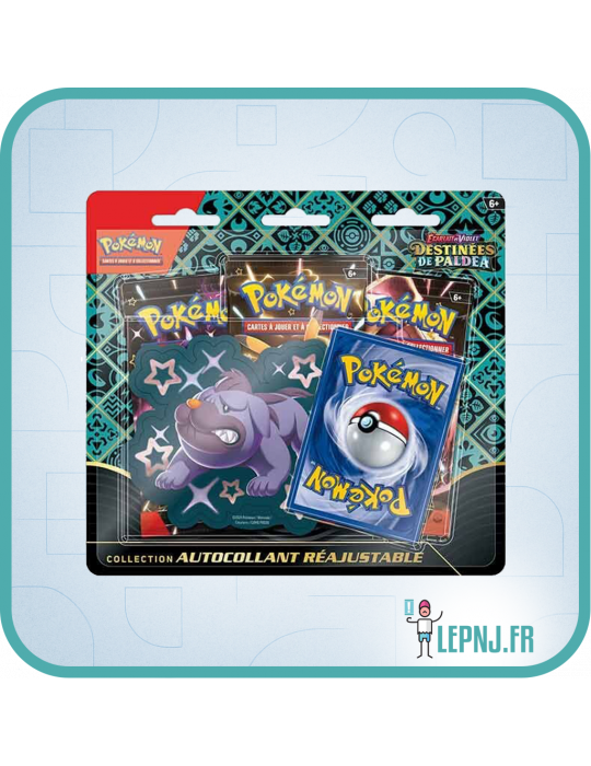 Tripack Pokémon Ecarlate et Violet Ev4.5 Destinées de Paldéa Grondogue - Lepnj.fr