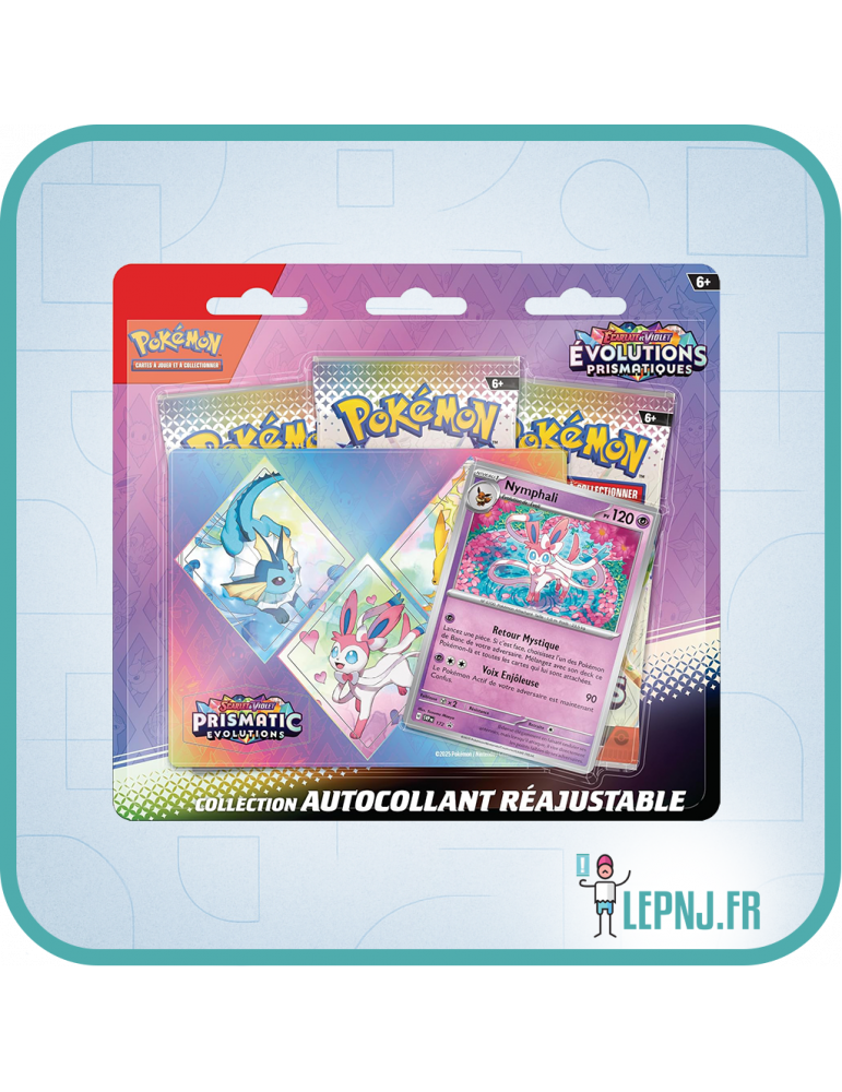 Tripack Pokémon Ecarlate et Violet Ev8.5 Evolutions Prismatiques Nymphali - Lepnj.fr