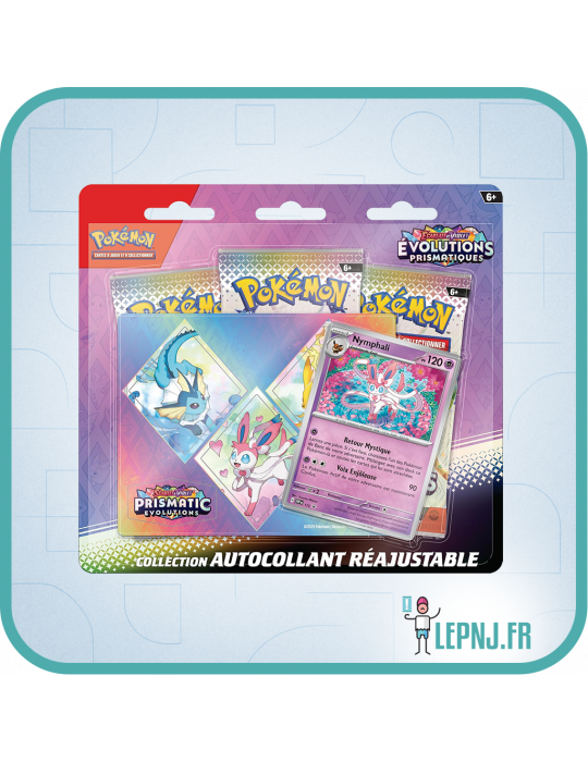 Tripack Pokémon Ecarlate et Violet Ev8.5 Evolutions Prismatiques Nymphali - Lepnj.fr