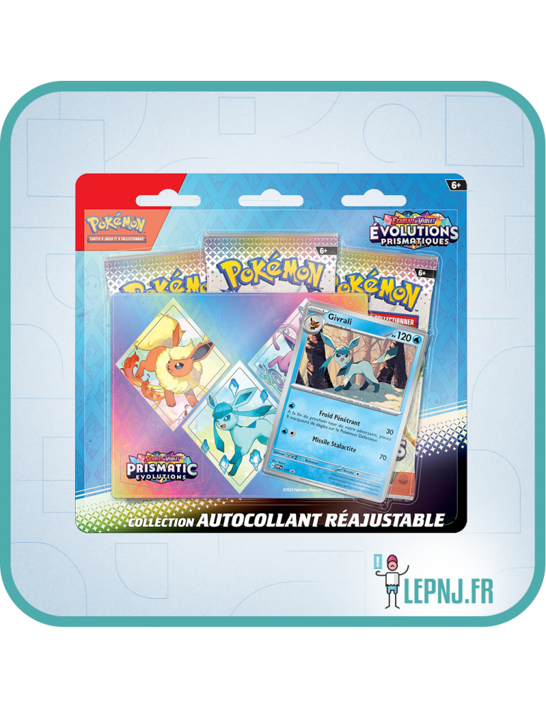 Tripack Pokémon Ecarlate et Violet Ev8.5 Evolutions Prismatiques Givrali - Lepnj.fr
