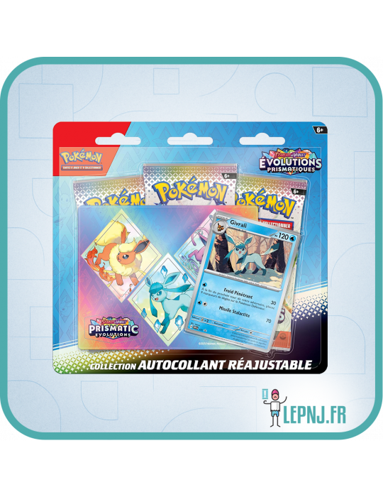 Tripack Pokémon Ecarlate et Violet Ev8.5 Evolutions Prismatiques Givrali - Lepnj.fr