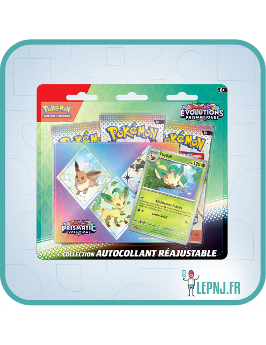 Tripack Pokémon Ecarlate et Violet Ev8.5 Evolutions Prismatiques phyllali - Lepnj.fr