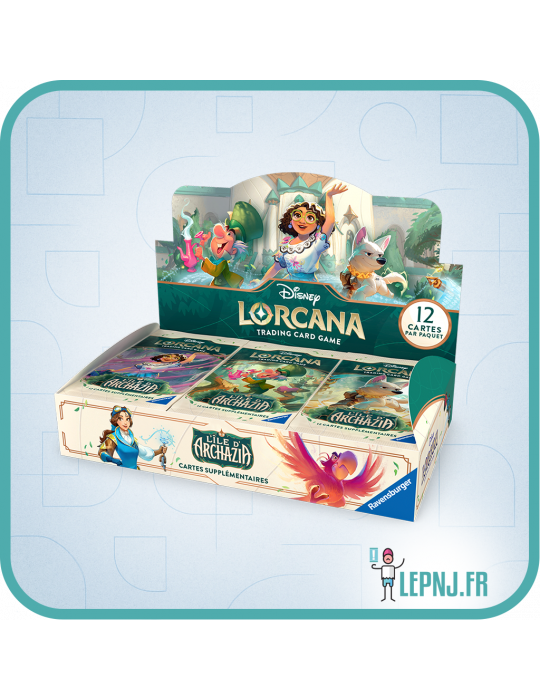 Display Disney Lorcana Chapitre 7 - L'ile d'Archazia - Lepnj.fr