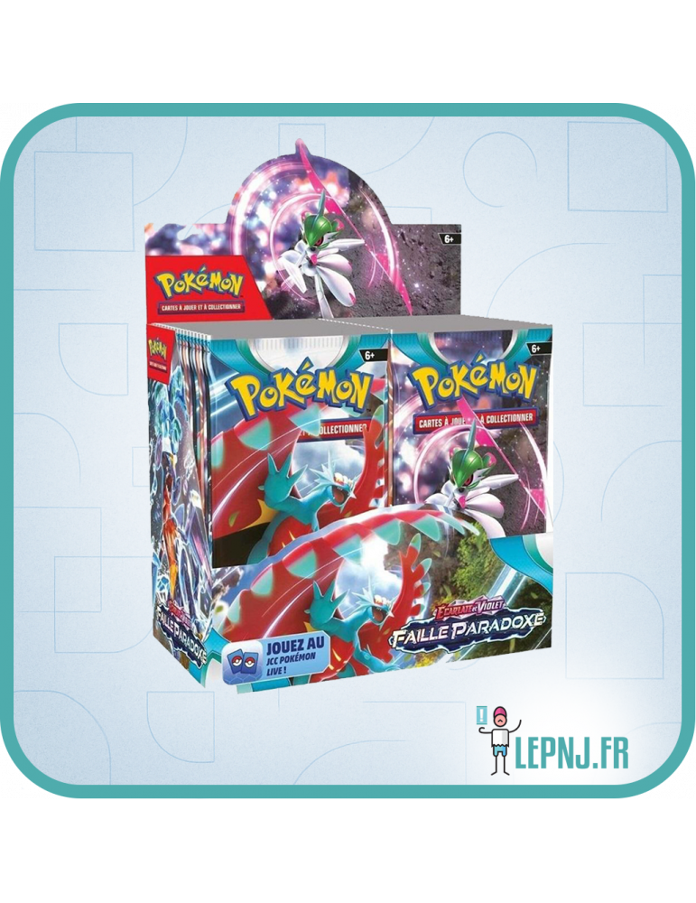 Display Pokémon Ev04 Ecarlate et Violet - Faille Paradoxe - Lepnj.fr