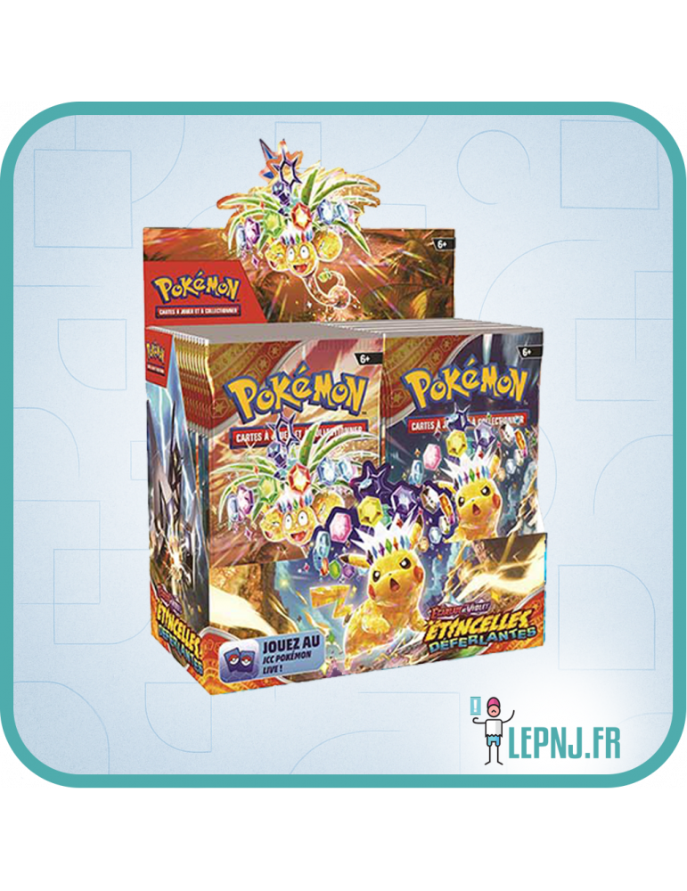 Display Pokémon Ev08 Ecarlate et Violet - Etincelles Déferlantes - Lepnj.fr