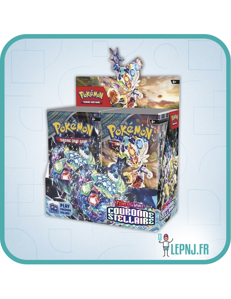 Display Pokémon Ev07 Ecarlate et Violet - Couronne Stellaire - Lepnj.fr
