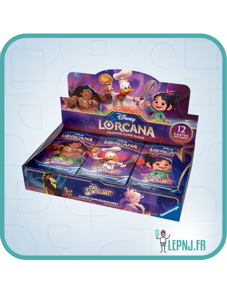 Display Disney Lorcana Chapitre 5 - Ciel Scintillant - Lepnj.fr