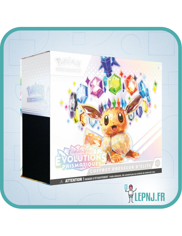 Coffret Dresseur d'Elite Pokémon ETB Ev8.5 Evolutions Prismatiques - Lepnj.fr