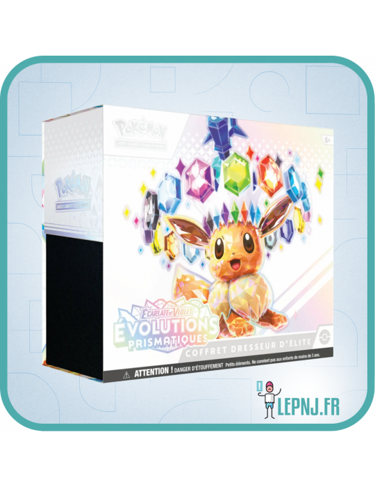 Coffret Dresseur d'Elite Pokémon ETB Ev8.5 Evolutions Prismatiques - Lepnj.fr