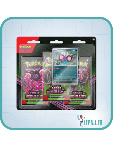 Tripack Pokémon Ecarlate et Violet Ev6.5 Fable Nébuleuse Pechaminus - Lepnj.fr