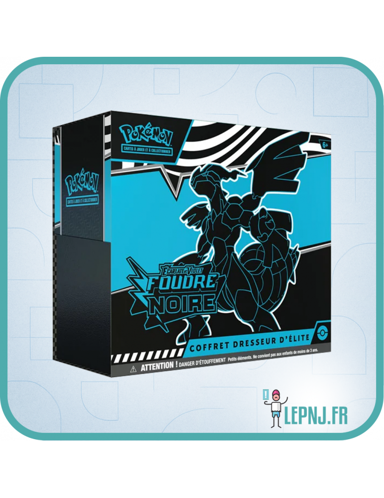 Coffret Dresseur d'Elite Pokémon ETB EV10.5 Foudre Noire - Lepnj.fr