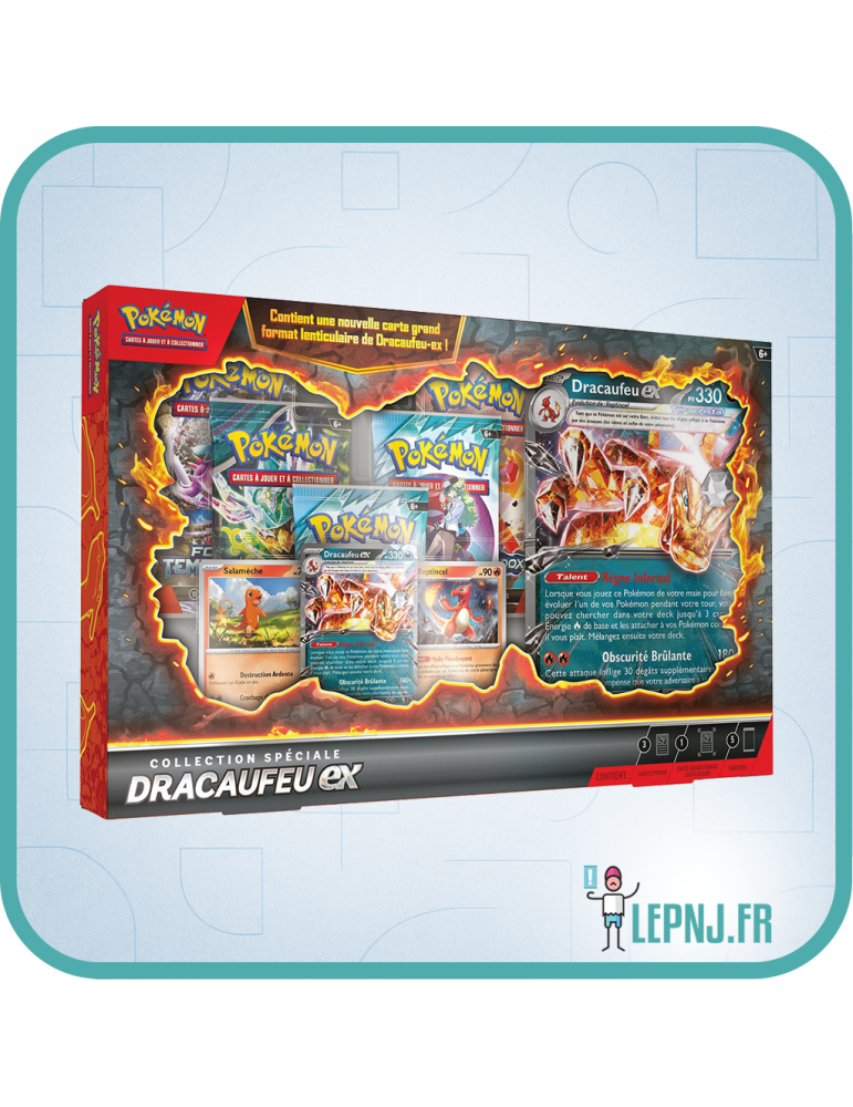 Pokemon Coffret Collection Speciale Dracaufeu Ex - Ecarlate et Violet - Lepnj.fr