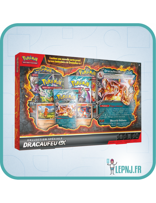 Pokemon Coffret Collection Speciale Dracaufeu Ex - Ecarlate et Violet - Lepnj.fr