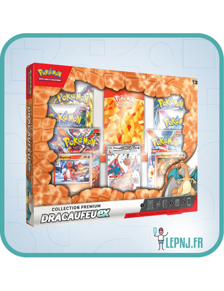 Pokemon Coffret Collection Prémium Dracaufeu Ex - Ecarlate et Violet - Lepnj.fr