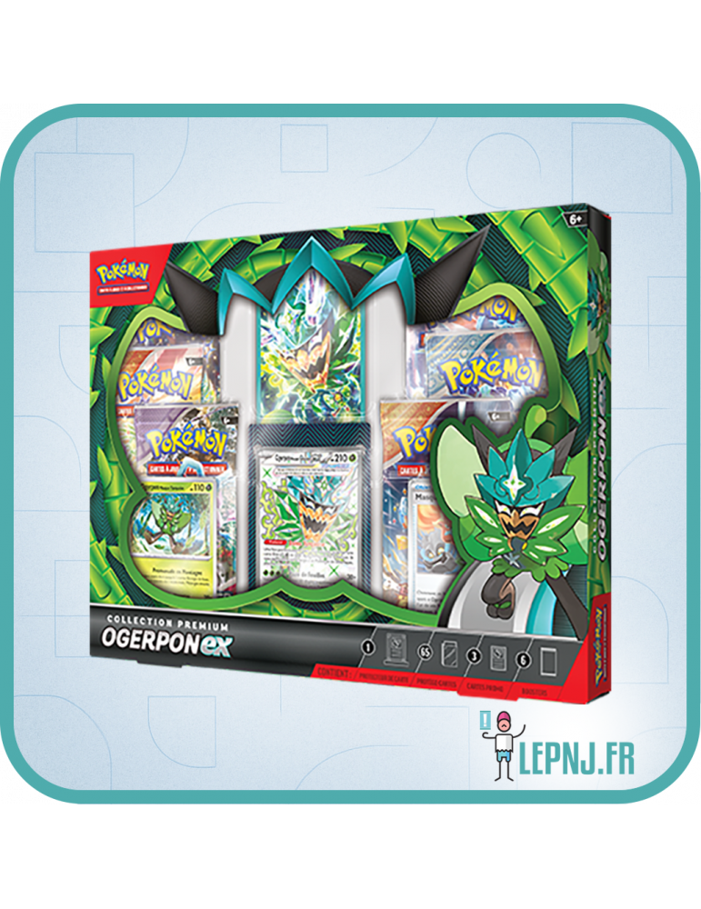 Pokemon Coffret Collection Prémium Ogerpon Ex - Ecarlate et Violet - Lepnj.fr