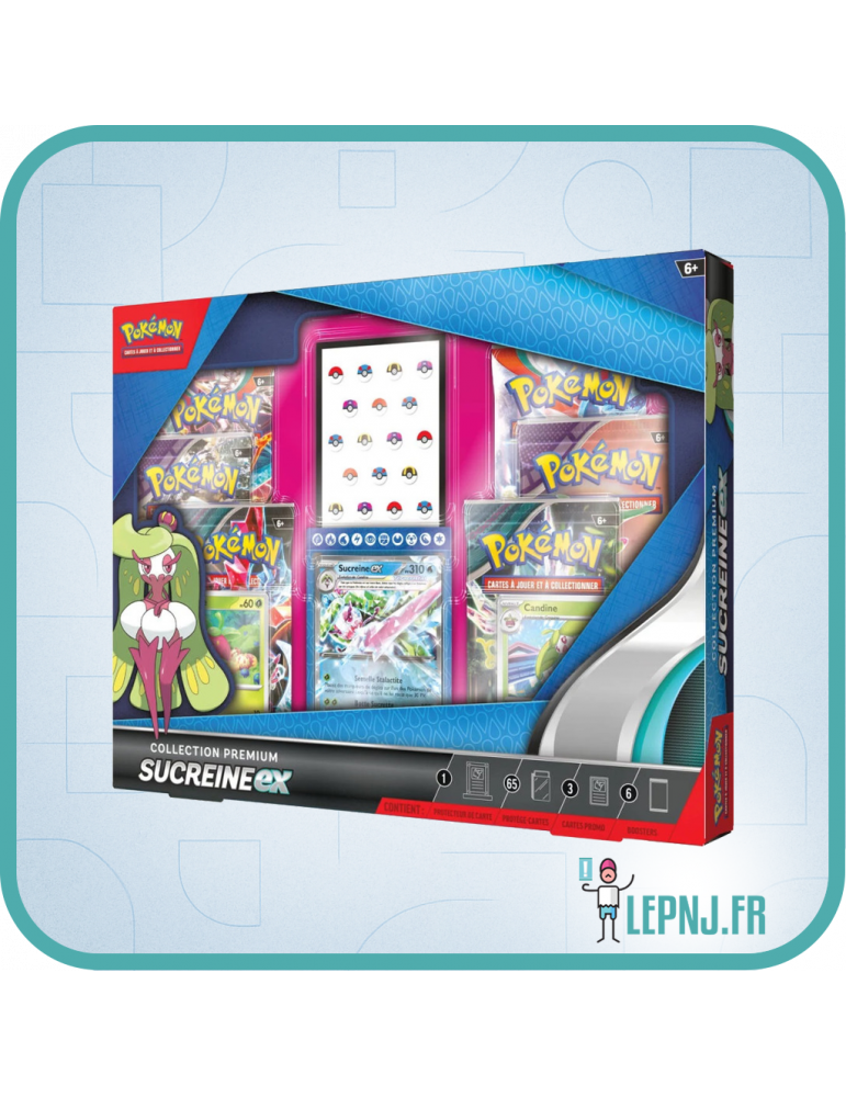 Pokemon Coffret Collection Prémium Sucreine EX - Ecarlate et Violet - Lepnj.fr