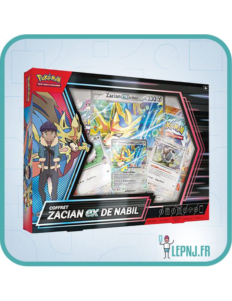 Pokemon Coffret Zacian Ex de Nabil - Lepnj.fr
