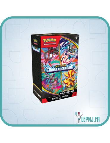 Pokémon - Bundle de 6 Boosters - ME04 Méga-Évolution - Chaos Ascendant