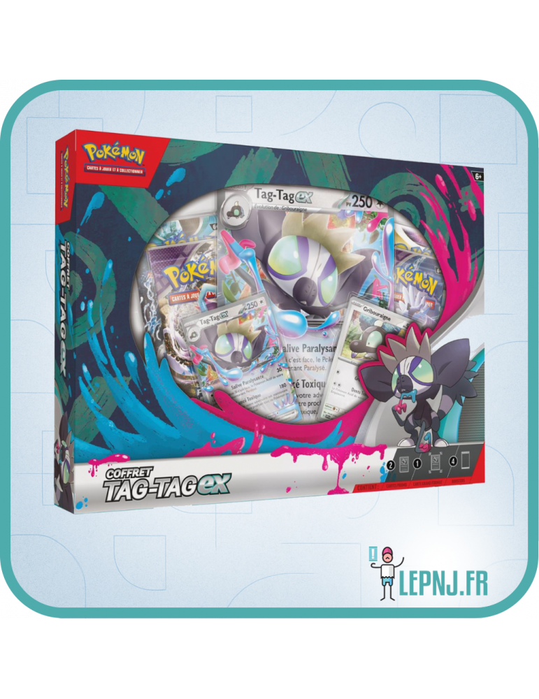 Pokémon - The Pokémon Company - Coffret 4 Boosters - Tag-Tag Ex